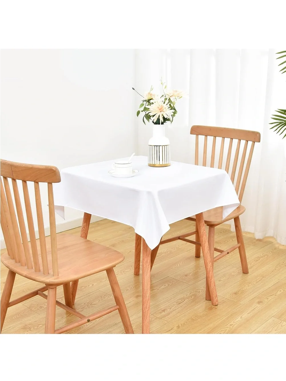 NEW Wolkemer 2 Pack 36x36 Inch Small Square Tablecloth Washable
